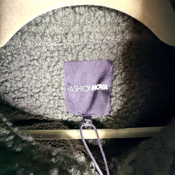 Fashion Nova Dark Green Faux Leather Crop Jacket - Picture 6 of 8